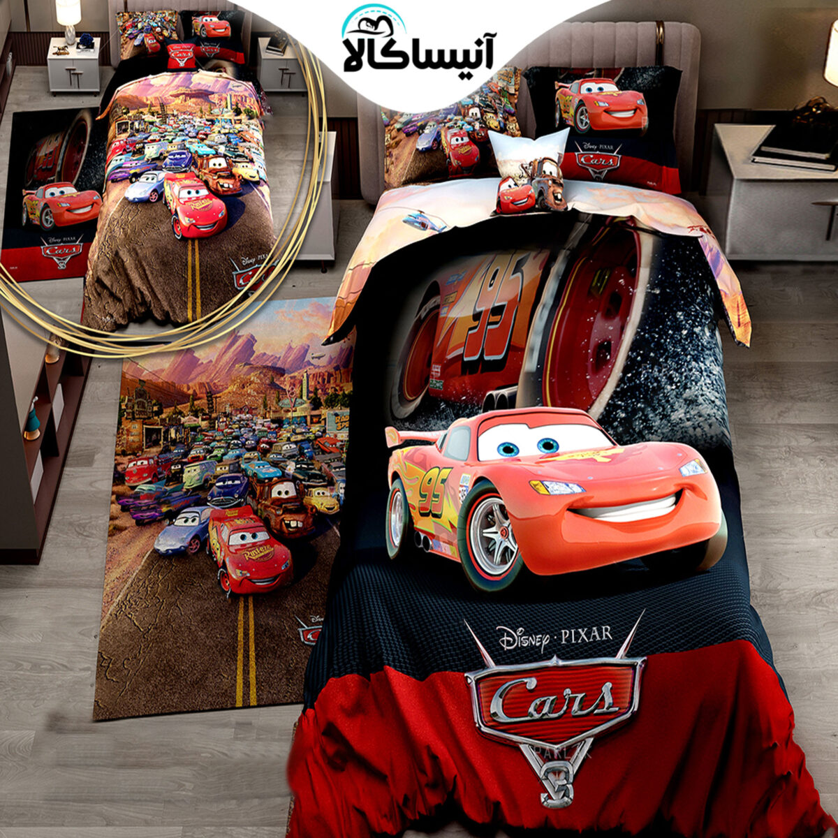 روتختی دو نفره پارلاک طرح مکویین کد 190