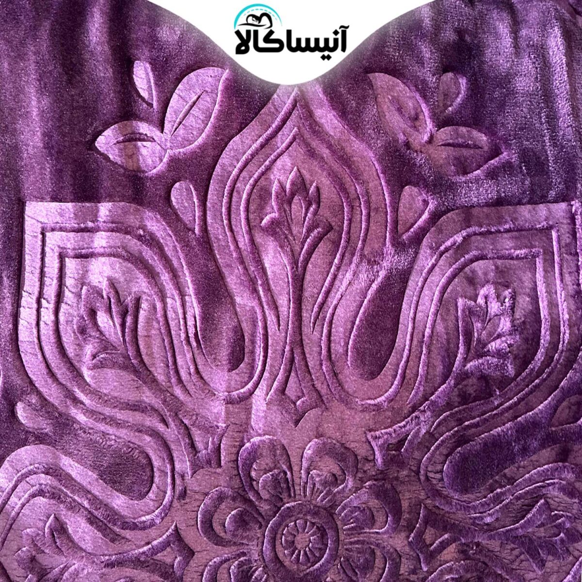 پتو نرمین مدل Gold طرح گل برجسته دونفره سایز 220x240 سانتی متر (ارسال رایگان) - تصویر 2