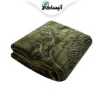 پتو نرمین مدل Gold طرح گل برجسته یکنفره سایز 220x160 سانتی متر (ارسال رایگان)