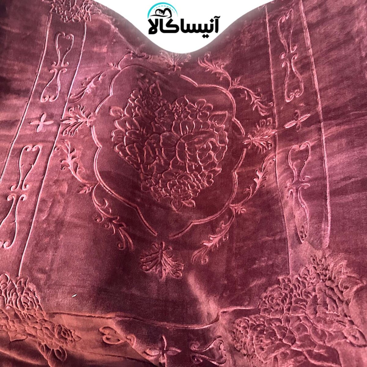 پتو نرمین مدل Gold طرح گل برجسته یکنفره سایز 220x160 سانتی متر (ارسال رایگان) - تصویر 12