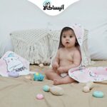 سرویس حوله نوزادی پود ایران مدل خرسی (ارسال رایگان)