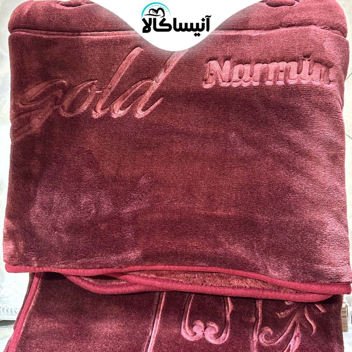 پتو نرمین مدل Gold طرح گل برجسته دونفره سایز 220x240 سانتی متر (ارسال رایگان) - تصویر 3
