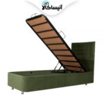 تخت باکس فلزی جک دار رویال اصل دونفره سایز 200×180 سانتی متر بهمراه تاج (ارسال رایگان)