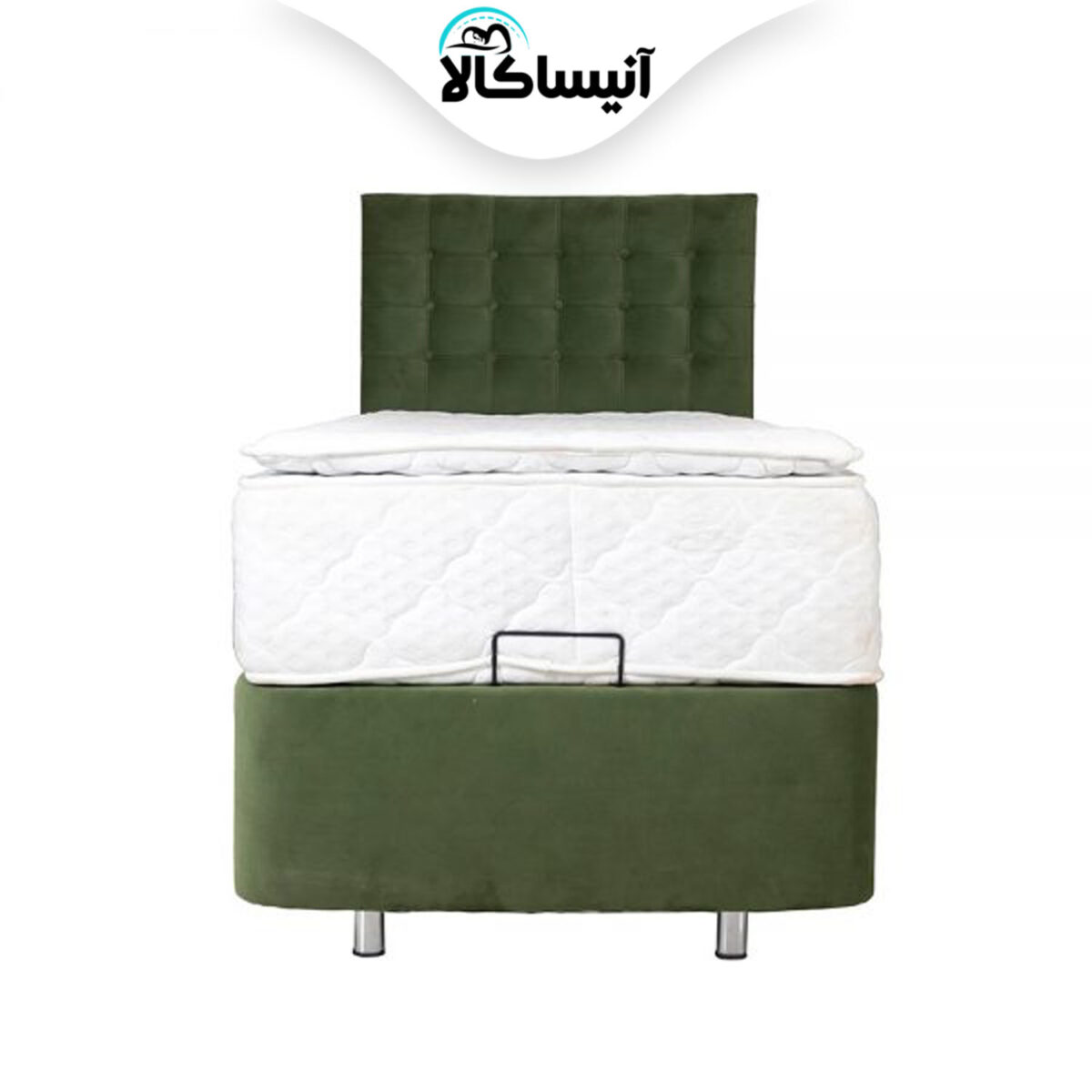 تخت باکس فلزی جک دار رویال اصل دونفره سایز 200×160 سانتی متر بهمراه تاج (ارسال رایگان) - تصویر 4