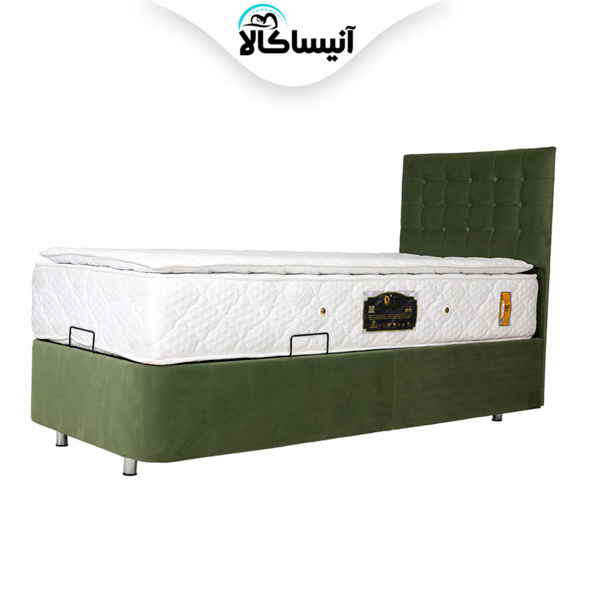 تخت باکس فلزی جک دار رویال اصل دونفره سایز 200×160 سانتی متر بهمراه تاج (ارسال رایگان) - تصویر 5