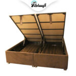 تخت باکس فلزی جک دار رویال اصل دونفره سایز 200×160 سانتی متر بهمراه تاج (ارسال رایگان) - تصویر 10