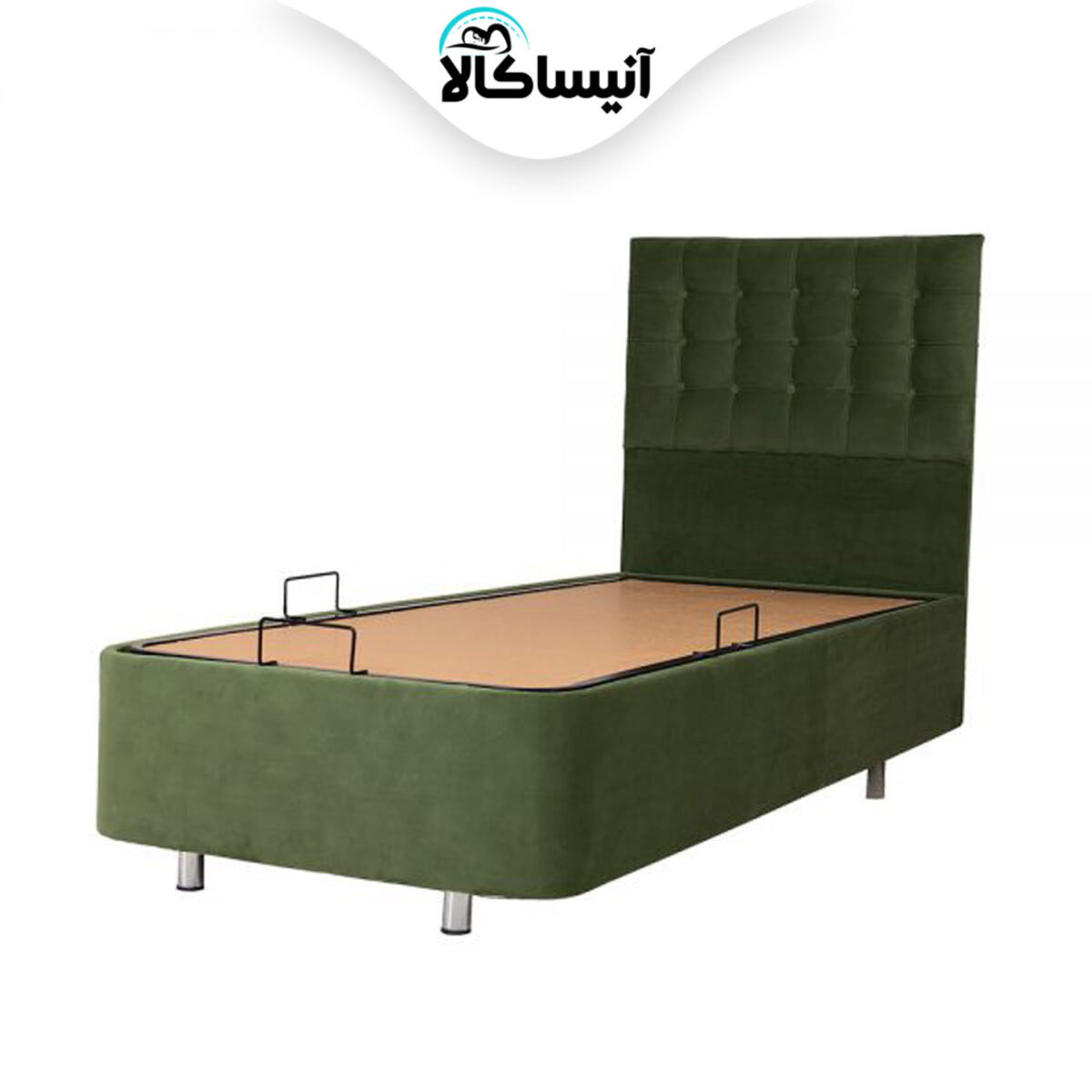 تخت باکس فلزی جک دار رویال اصل دونفره سایز 200×160 سانتی متر بهمراه تاج (ارسال رایگان) - تصویر 6