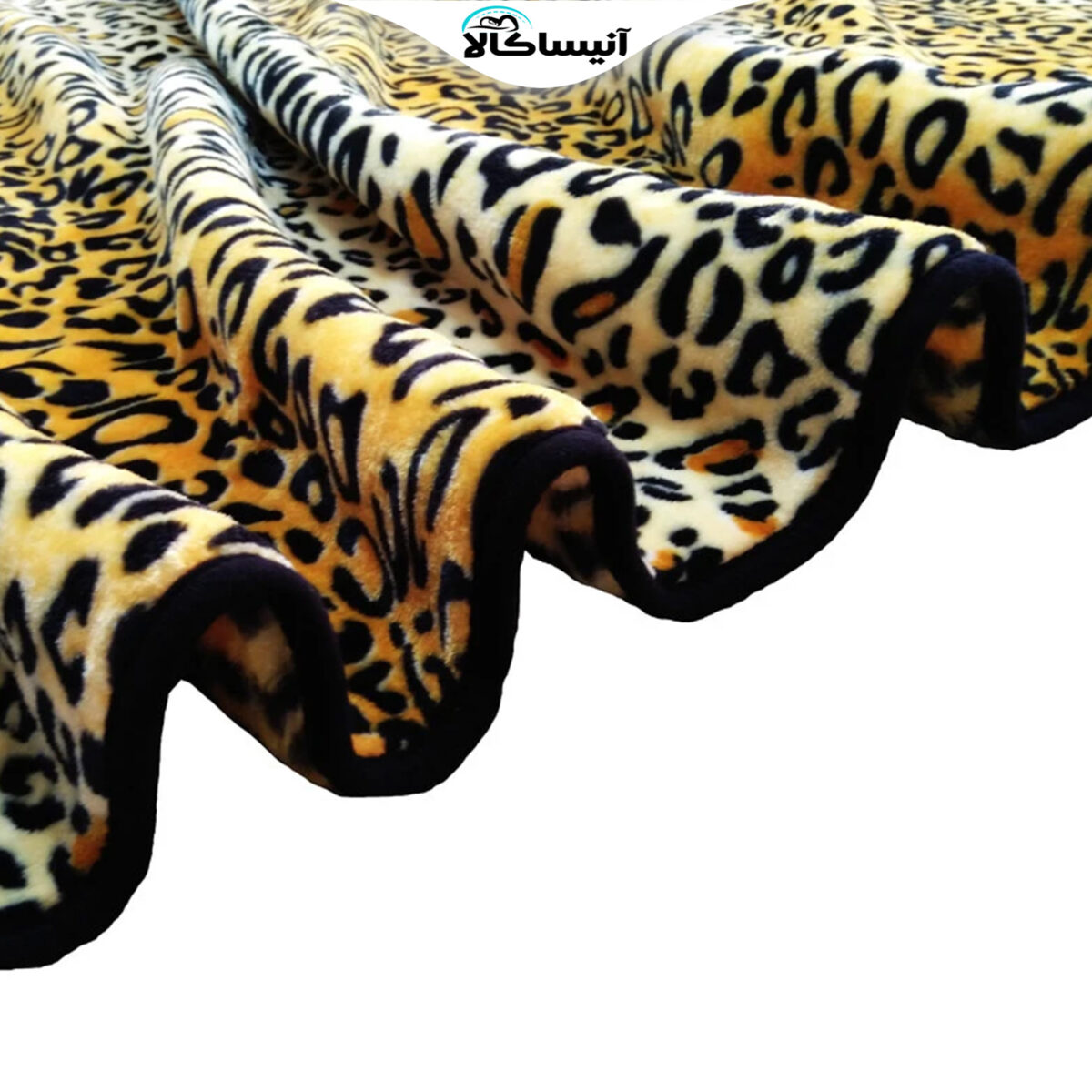 پتوی گلبافت طرح پوست پلنگی سایز 220x160 سانتی متر (ارسال رایگان) - تصویر 2