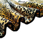 پتوی گلبافت طرح پوست پلنگی سایز 220x160 سانتی متر (ارسال رایگان) - تصویر 2