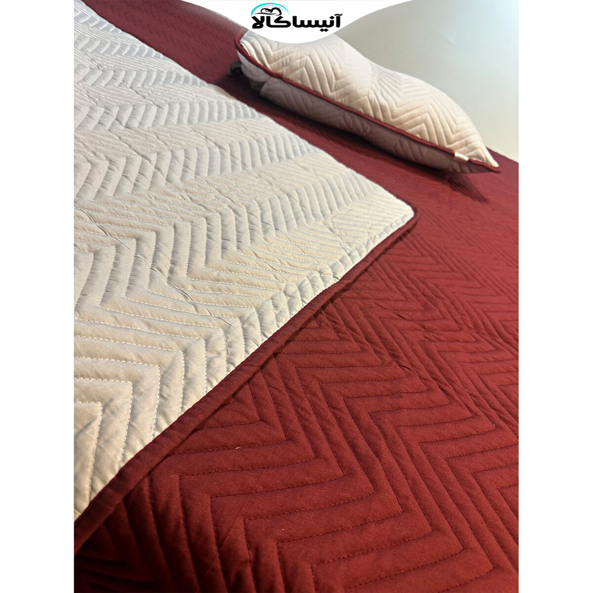 سرویس خواب یاپراک مدل پنبه دوزی کد 001 دونفره 3 تکه (ارسال رایگان) - تصویر 3