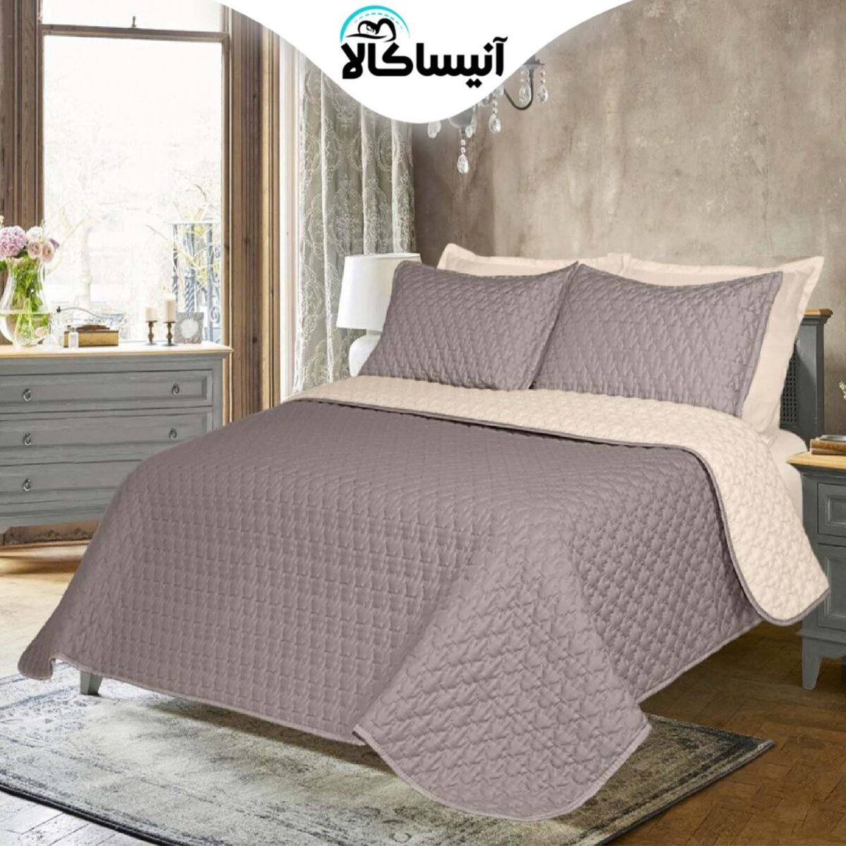 سرویس خواب دو نفره 6 تکه آیدین مدل تورنتو