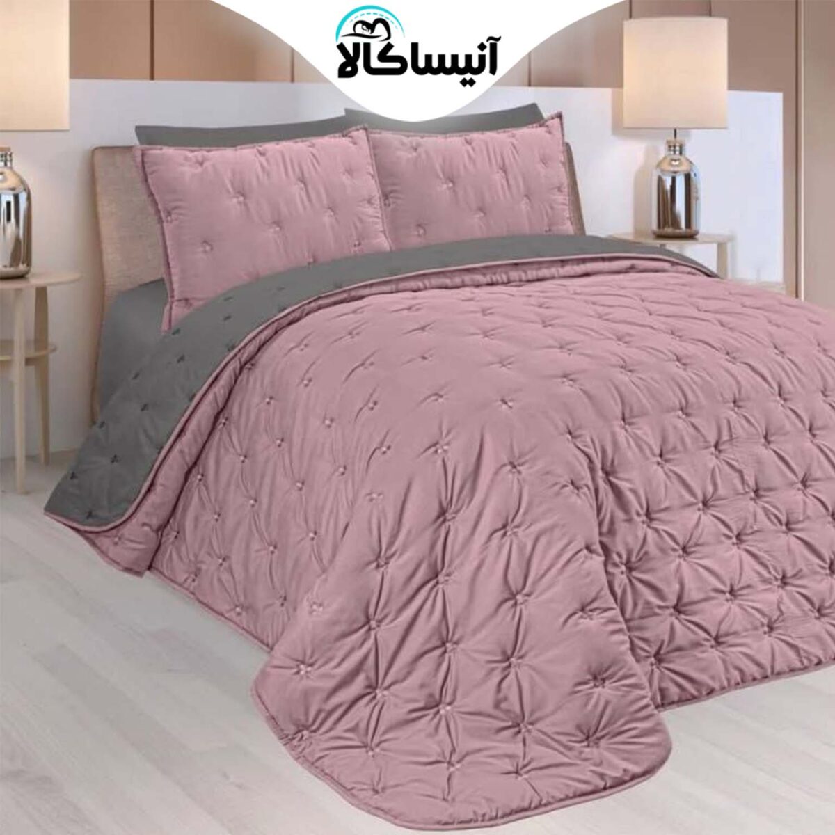 سرویس روتختی دو نفره 6 تکه آیدین مدل لمسه