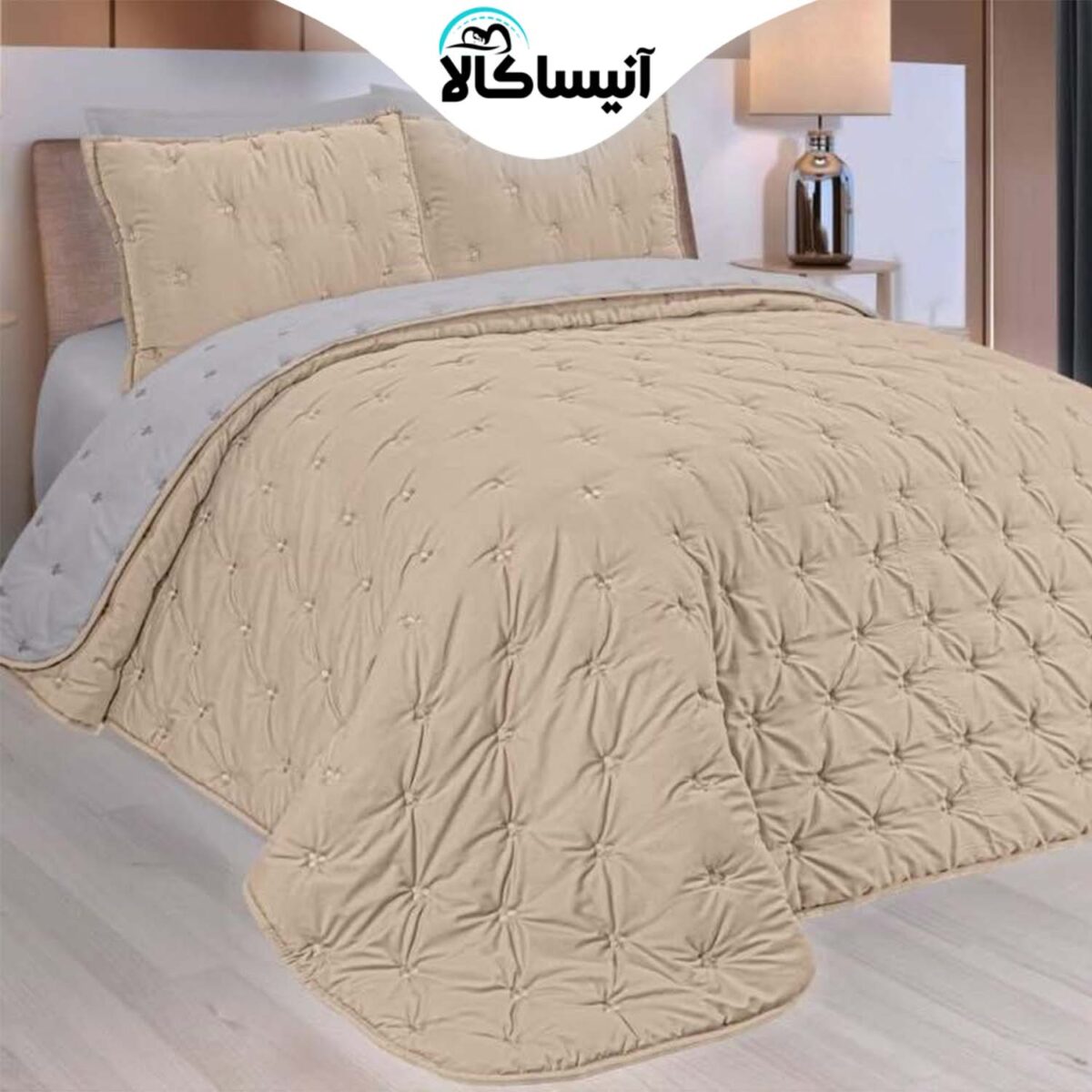 سرویس روتختی دو نفره 6 تکه آیدین مدل لمسه