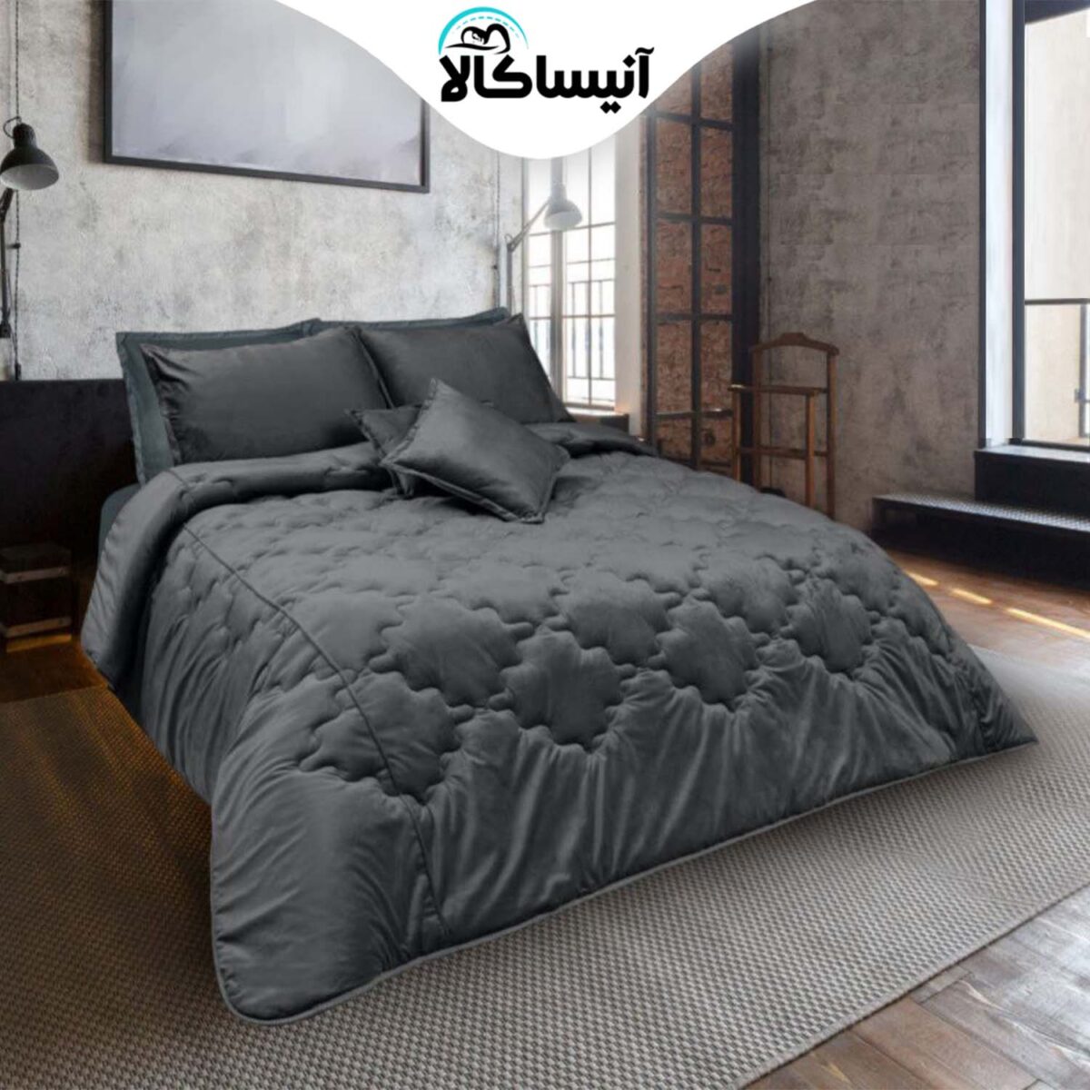 سرویس خواب دو نفره 8 تکه آیدین مدل آمباس