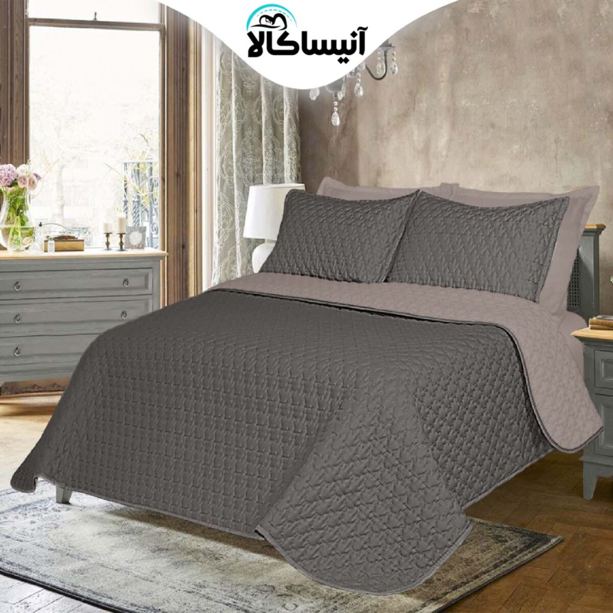 سرویس خواب دو نفره 6 تکه آیدین مدل تورنتو