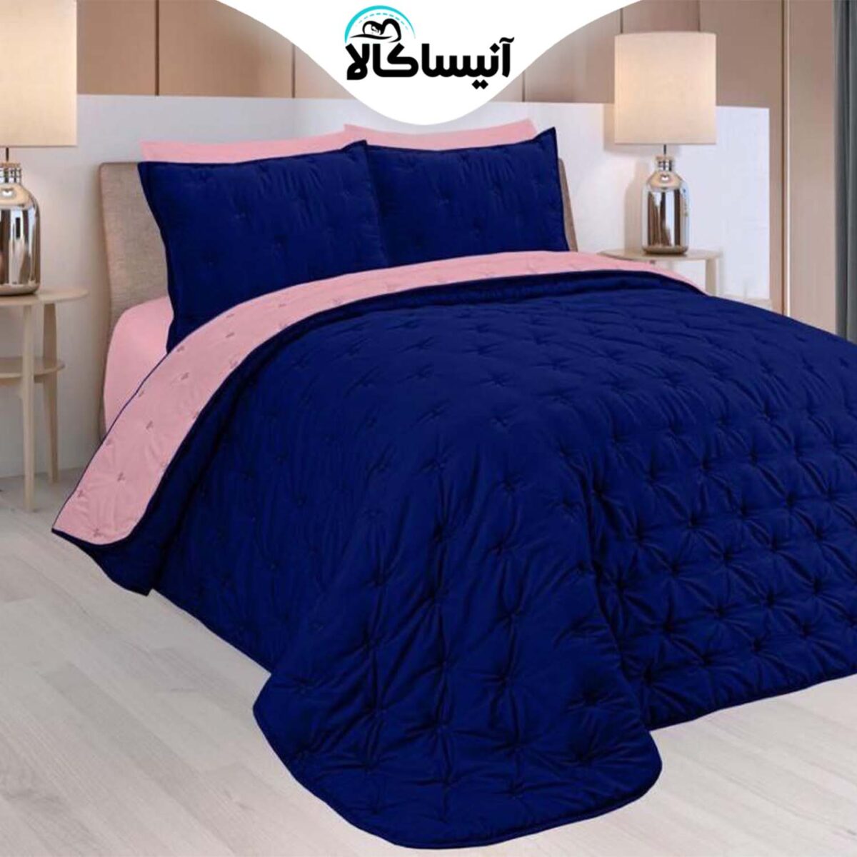 سرویس روتختی دو نفره 6 تکه آیدین مدل لمسه