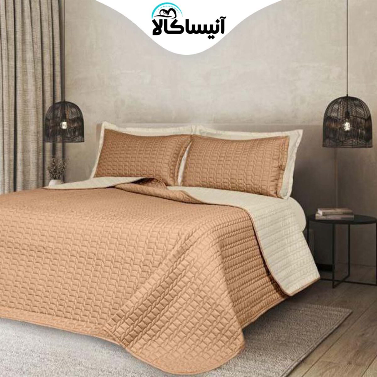 سرویس روتختی دو نفره 6 تکه آیدین مدل گیسو