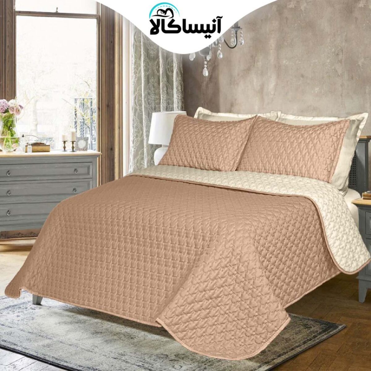 سرویس خواب دو نفره 6 تکه آیدین مدل تورنتو