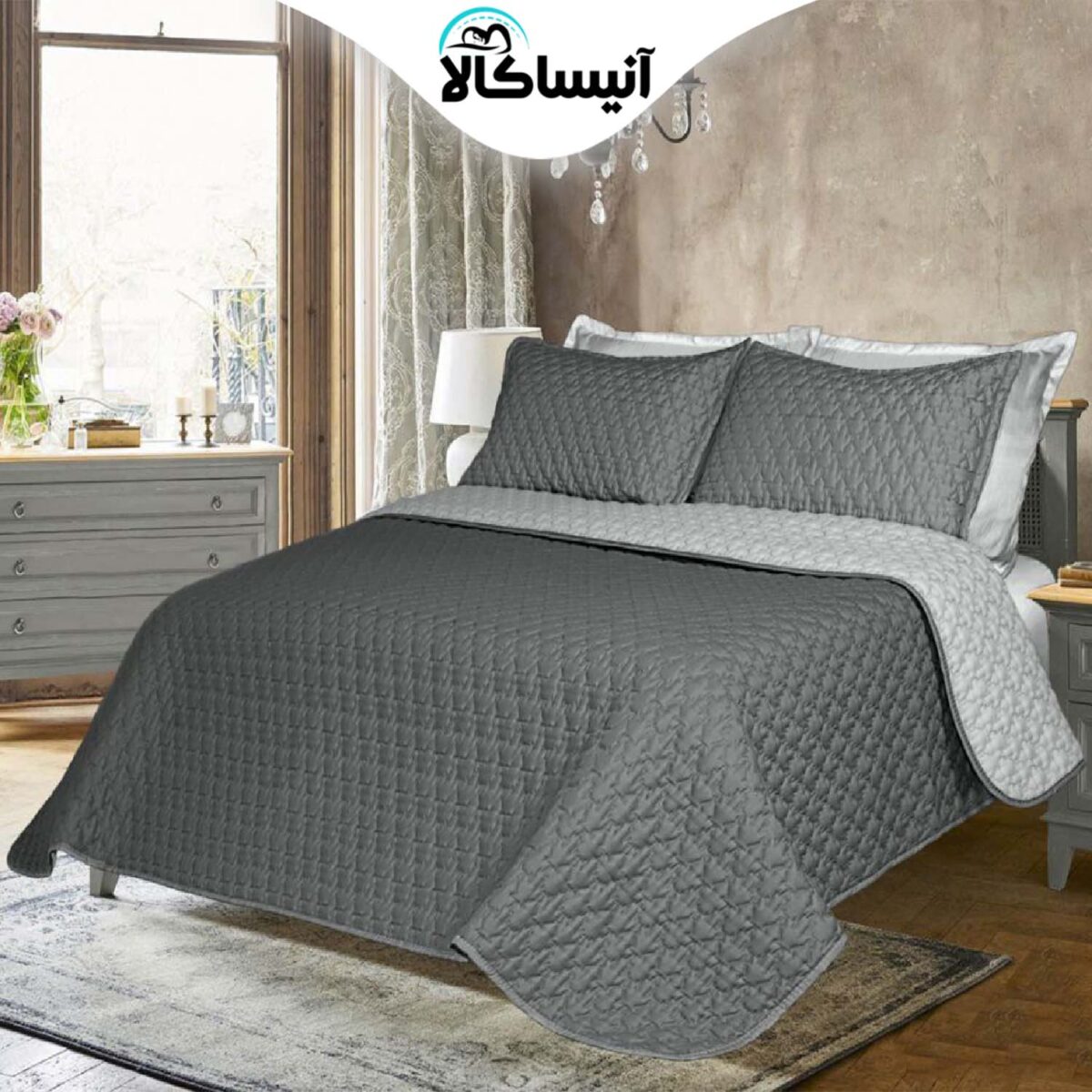 سرویس خواب دو نفره 6 تکه آیدین مدل تورنتو