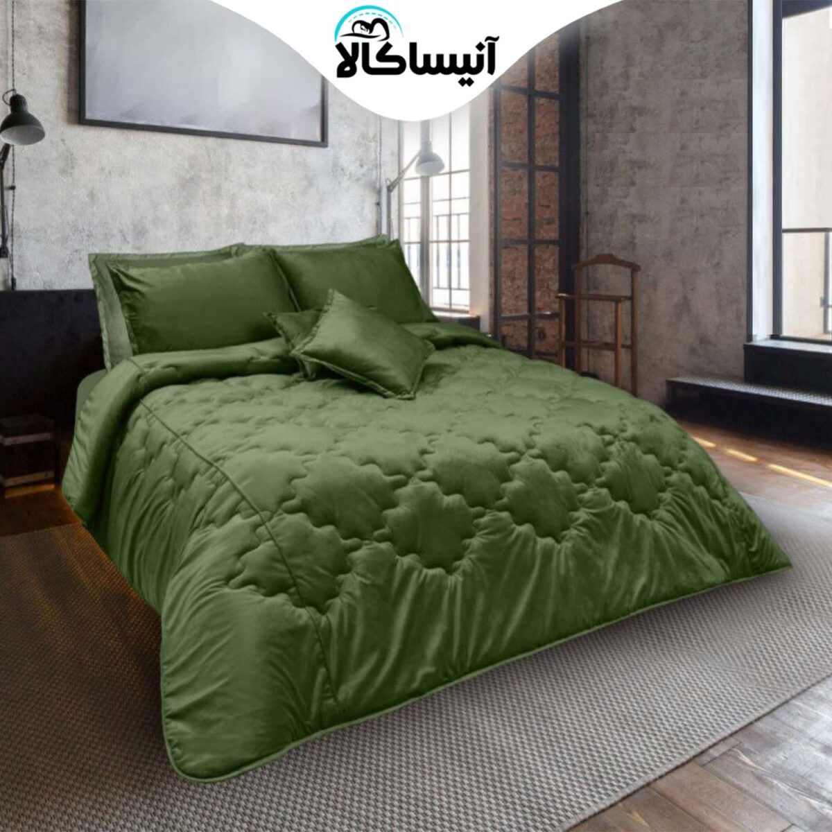 سرویس خواب دو نفره 8 تکه آیدین مدل آمباس