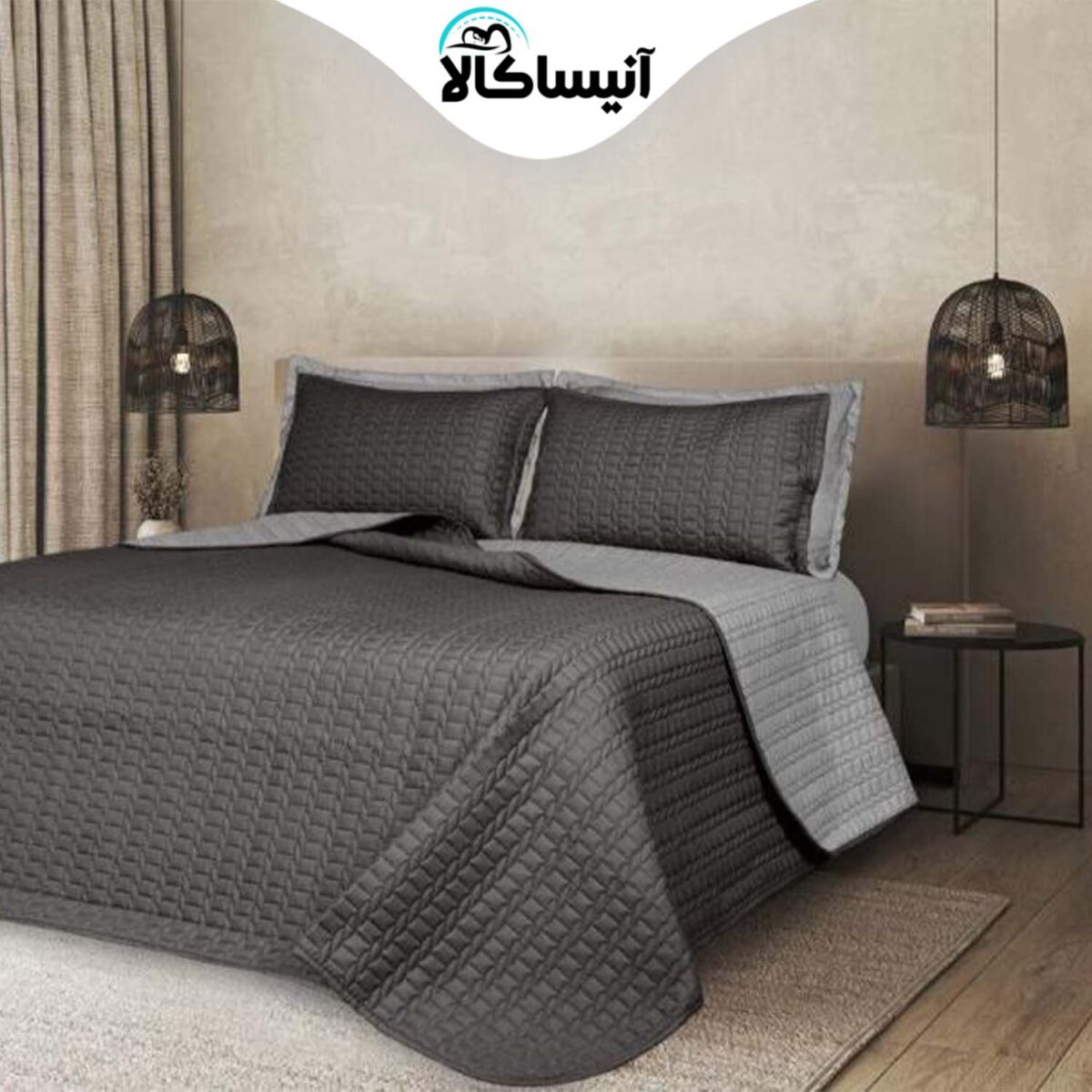 سرویس روتختی دو نفره 6 تکه آیدین مدل گیسو