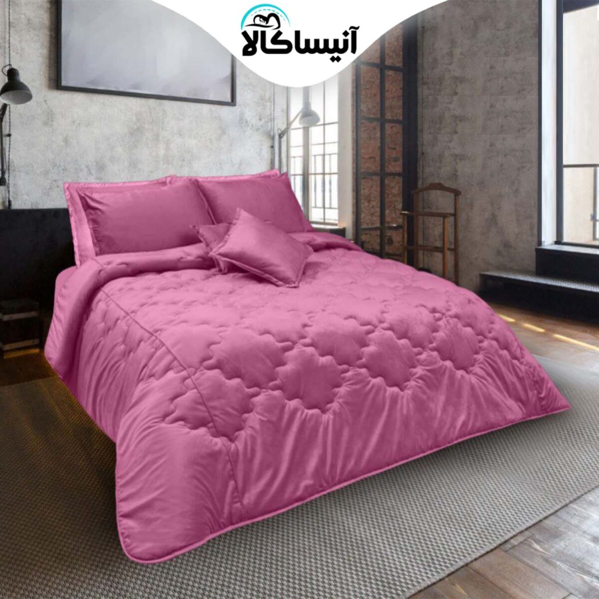 سرویس خواب دو نفره 8 تکه آیدین مدل آمباس