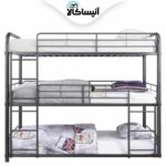 تخت خواب فلزی سه طبقه آنیسا مدل A40 (ارسال رایگان) - تصویر 2