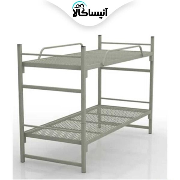 تخت خواب فلزی دو طبقه خوابگاهی آنیسا مدل D80 (ارسال رایگان)