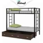 تخت خواب فلزی دو طبقه DS مدل S17