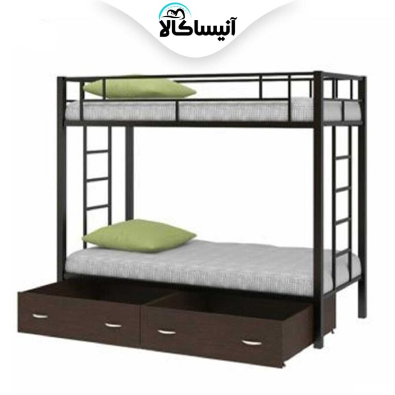 تخت خواب فلزی دو طبقه DS مدل S17