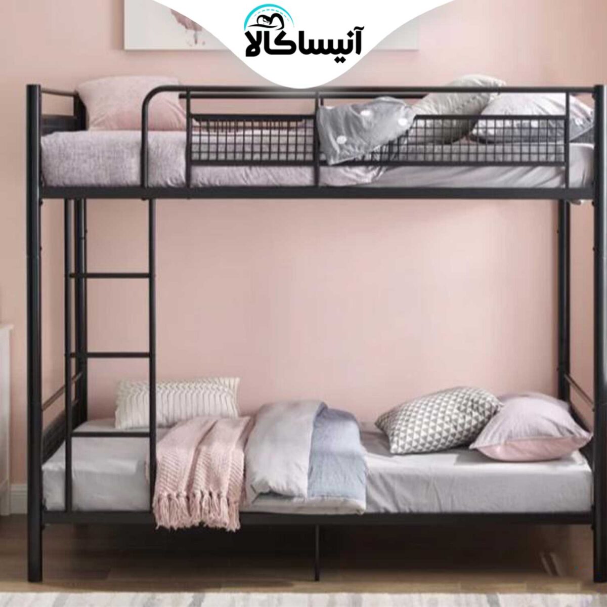 تخت خواب فلزی دو طبقه DS مدل S20