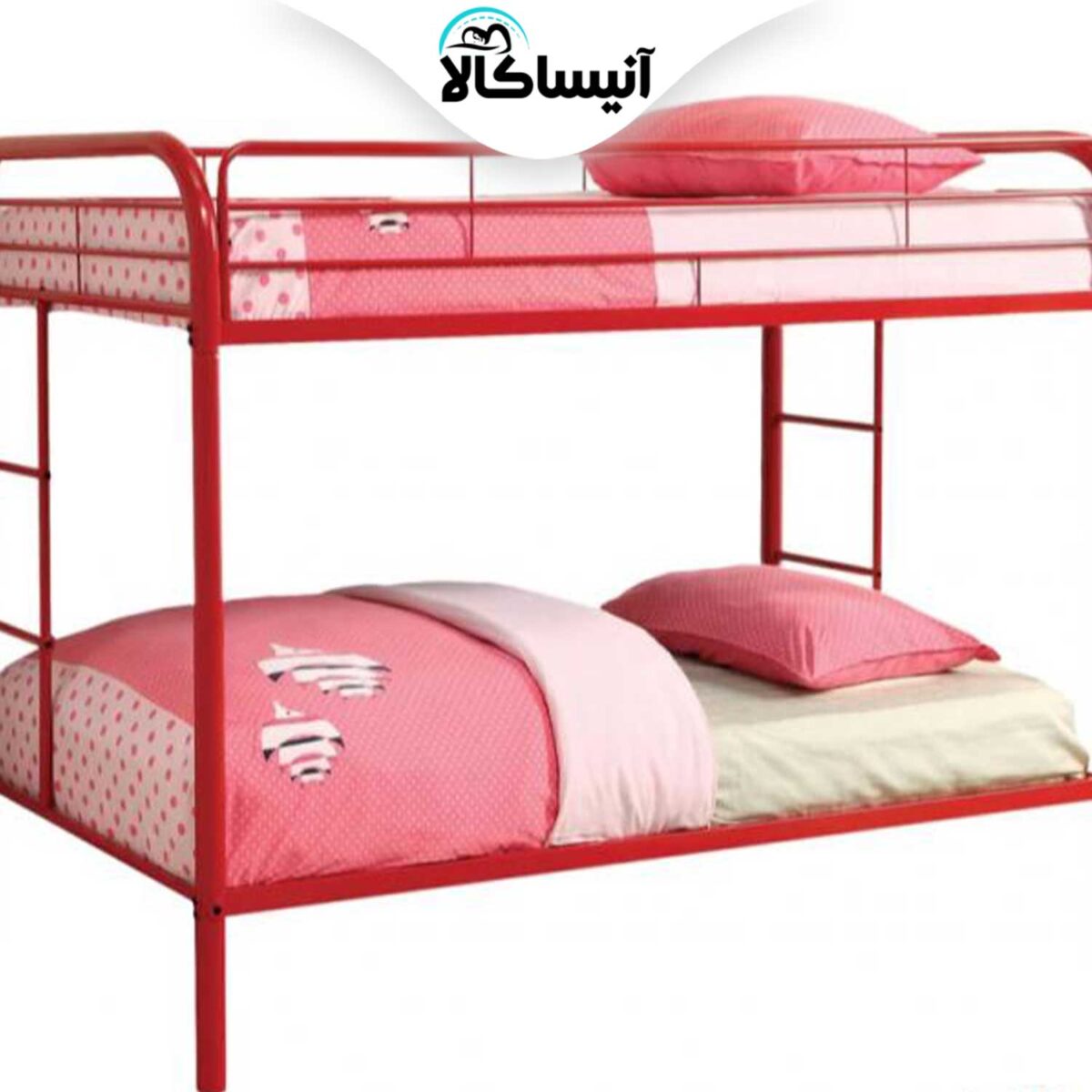 تخت خواب فلزی دو طبقه DS مدل S21