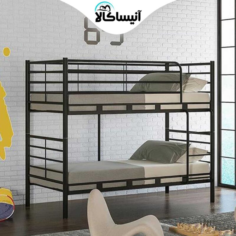 تخت خواب فلزی دو طبقه DS مدل S23