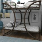 تخت خواب فلزی دو طبقه آنیسا مدل S80 (ارسال رایگان) - تصویر 2