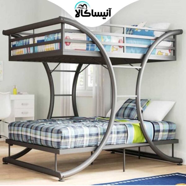 تخت خواب فلزی دو طبقه آنیسا مدل S80 (ارسال رایگان)