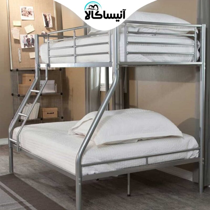 تخت خواب فلزی دو طبقه DS مدل S9