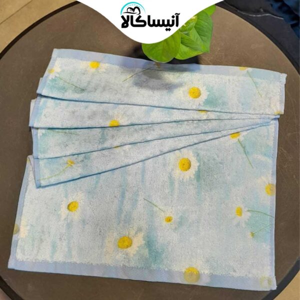 حوله دستی برق لامع مدل بابونه (ارسال رایگان)