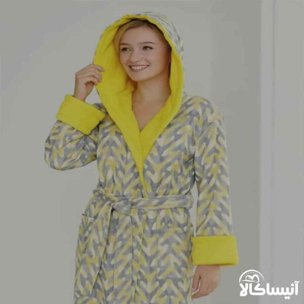 حوله پالتویی برق لامع مدل چاپی 115 (ارسال رایگان)
