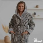 حوله پالتویی برق لامع مدل چاپی 115 (ارسال رایگان)