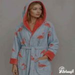 حوله پالتویی برق لامع مدل چاپی 115 (ارسال رایگان)