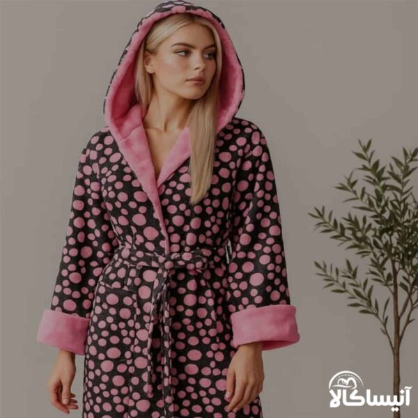 حوله پالتویی برق لامع مدل چاپی 115 (ارسال رایگان)