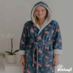 حوله پالتویی برق لامع مدل چاپی 115 (ارسال رایگان)