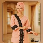 حوله تنپوش برق لامع مدل فلور (ارسال رایگان)