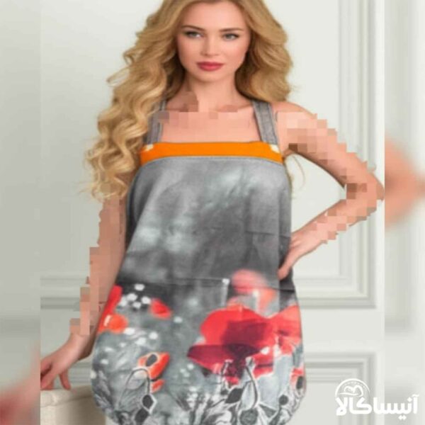 حوله دکلته برق لامع مدل گل (ارسال رایگان)