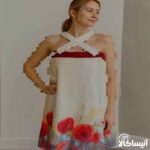 حوله دکلته برق لامع مدل شقایق (ارسال رایگان)