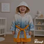حوله پالتویی کودک برق لامع مدل جونیور (ارسال رایگان)