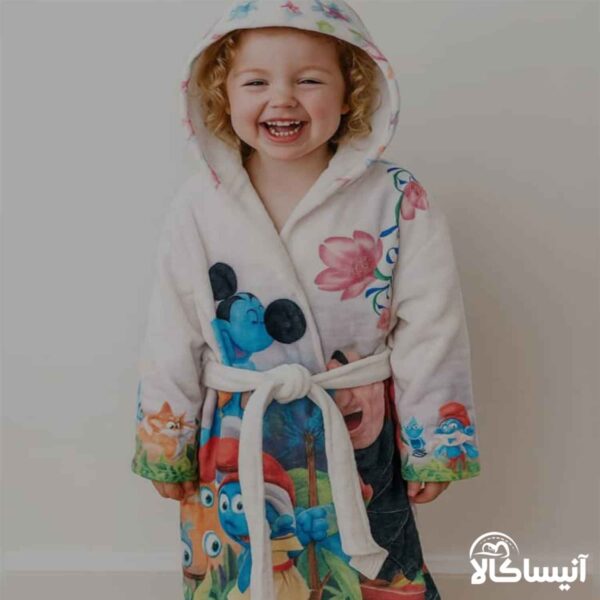 حوله پالتویی کودک برق لامع مدل جونیور (ارسال رایگان)