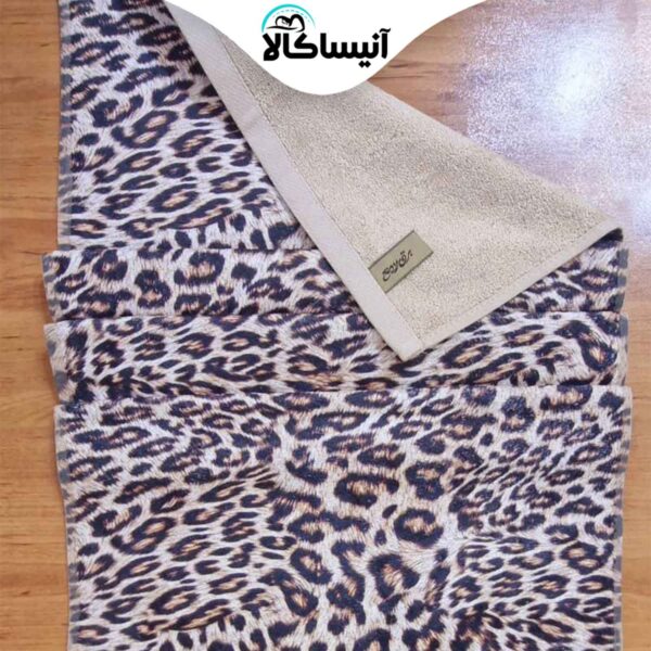 حوله دستی برق لامع مدل جونیور طرح پلنگی (ارسال رایگان)