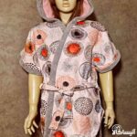 حوله تنپوش برق لامع مدل لیدی چاپی طرح دایره ای (ارسال رایگان)