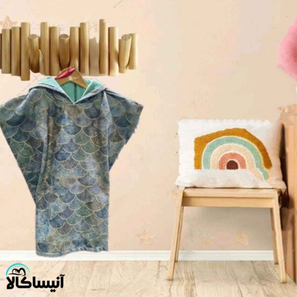 حوله پانچو برق لامع مدل پولکی (ارسال رایگان)